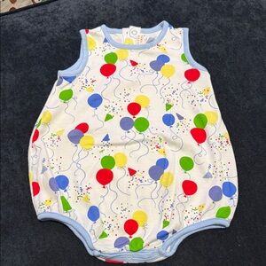 The Beaufort Bonnet Company Balloon Print Bodysuit - Red, Blue, Yellow